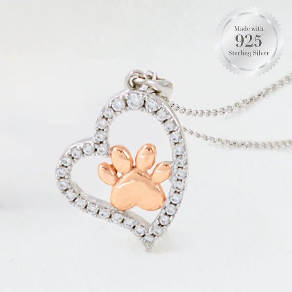 Paw Necklace - 925 Sterling Silver Charmed Aroma 2020 - Picture 4 of 4